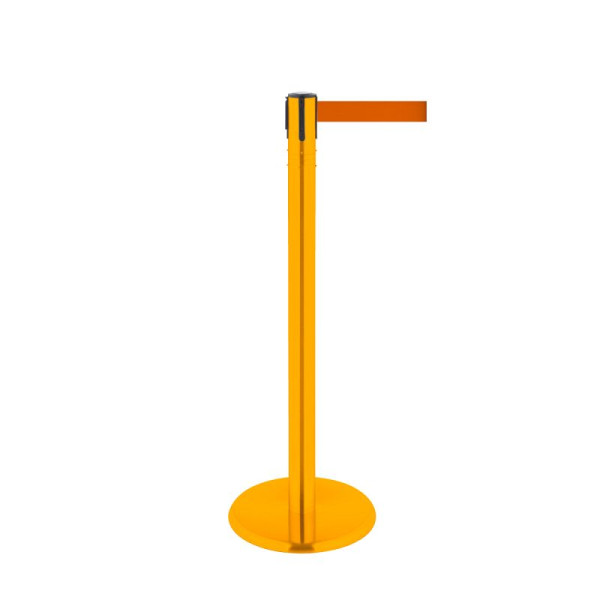 Stein HGS HGS personengeleidingssysteem -P-Line 360-, metaal, geel gecoat, oranje, met veiligheidsslot (zelfontgrendelend), riemlengte: 2,3 m, 40011-2203