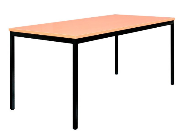 Lüllmann vergadertafel, 750 x 1200 x 800 mm, gitzwart/beukendecor, 331031