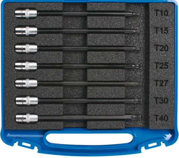 SW-Stahl schroevendraaierbits, 1/4", T-profiel, T10-T40, met kogelkop, 7 stuks, 05450L