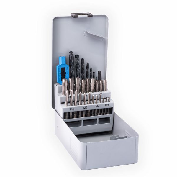 GSR tapassortiment 30-delig handtap, kerngatboor en draadsjabloon M3-M12, 00708060