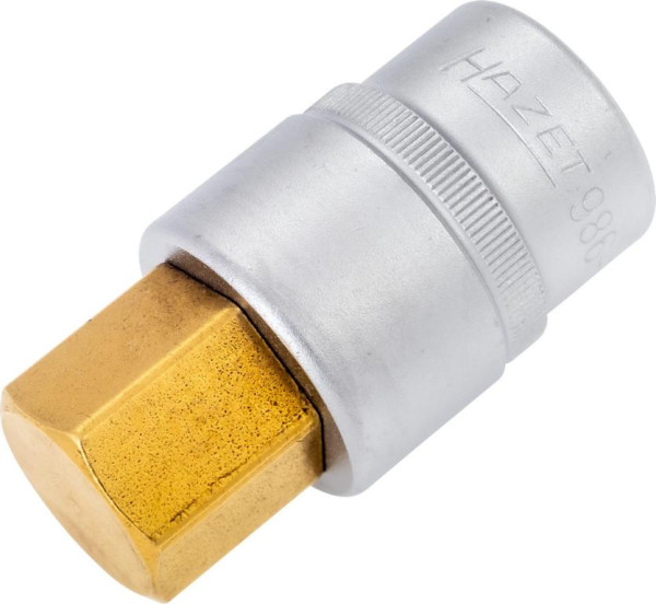 Hazet Schroevendraaier Socket, Hol Vierkant 12.5mm (1/2 Inch), Hex Socket Profiel, 22mm, 986-22