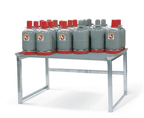 DENIOS stapelrek voor gasflessenopslag, laadvermogen 500 kg, 115-876