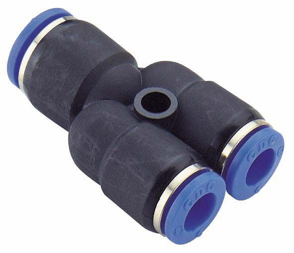 timmer B-YVr-2x8-10-KU, gereduceerde Y-connector van kunststof, slang-Ø: 10 mm, slang-Ø: 8 mm, VE: 10 stuks, 03070118