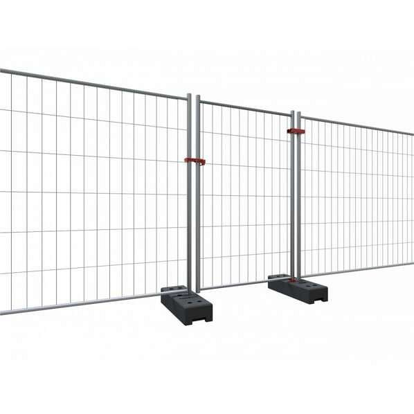 Schake bouwhekdeur SET bestaande uit: 1x mobiel bouwhek "Profi" - poortelement, 1x bouwhekscharnier, 1x draaipoortloop, 1x bouwhekslot, 3B620TÜR-SET