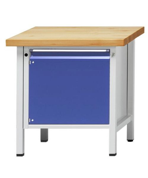 ANKE kastwerkbank; 800 x 700 mm; RAL 7035/5010; 1 deur 540 mm