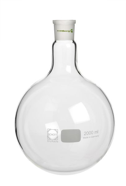 Rettberg roterende verdamperkolf, 4000 ml, sleeve NS 29/32, gecentreerd, rond, borosilicaatglas 3.3, 137002400