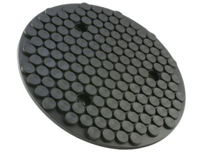 Busching rubber pad passend voor Stenhoj/Autop, H: 11mm D: 158mm met stalen plaat, 100480