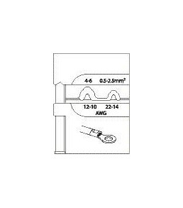 GEDORE module-inzetstuk voor ongeïsoleerde kabelschoenen, 0,5-6, 1830597