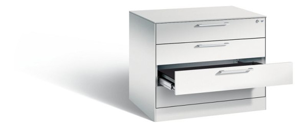 C+P archiefkast Asisto, H710xB800xD600mm, kleur: lichtgrijs, beugelgreep, 146273-424 S10000
