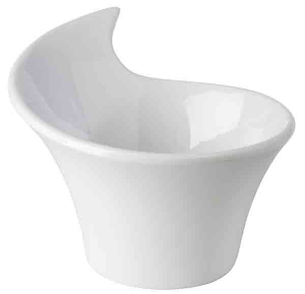 APS schaal -MINI-, 8,5 x 7 cm, hoogte: 6 cm, melamine, wit, 0,07 liter, verpakking: 24 stuks, 84456