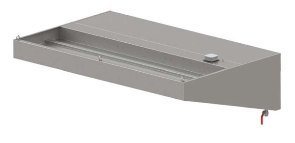 Stalgast "Expert Line" wandkap, schuin 1700 mm x 900 mm met LC2 type A cycloon/labyrintfilter, WH17910