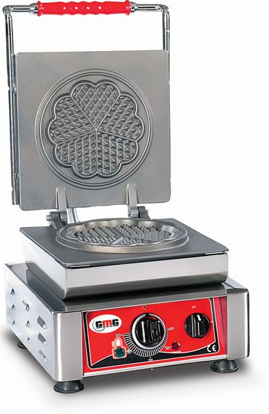 GMG wafelijzer Amore-S, 1x (Ø 16cm), verwisselbare bakplaat zeer eenvoudig te monteren, 50° tot 300°C, makkelijk schoon te maken, WE-01S