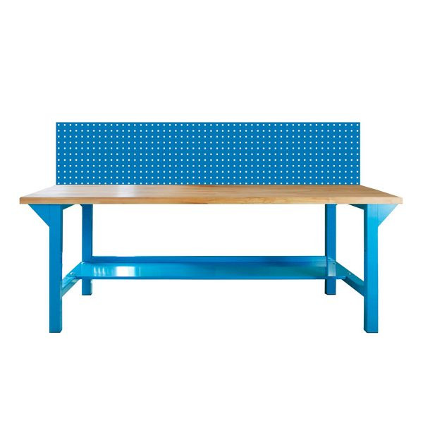 ADB werkbank met geperforeerde wand 1500 RAL 5012, 42556