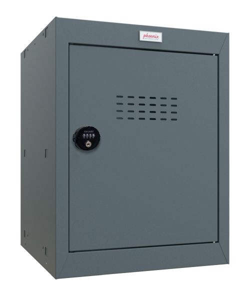 Phoenix CL-serie maat 2 houtskoolgrijze kubuskast met cijferslot, CL0544AAC
