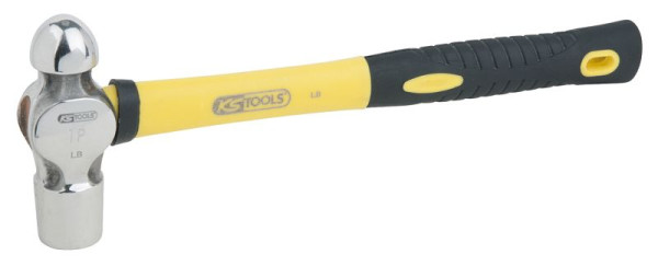KS Tools roestvrijstalen monteurshamer met glasvezelsteel, 910 g, 964.2105