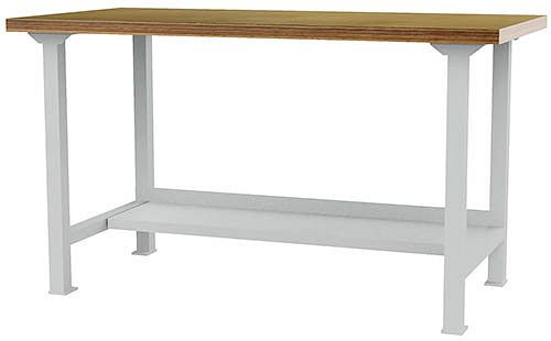 Bedrunka + Hirth serie werkbank, breedte 2000 mm, met plank, 03.20.000.2A