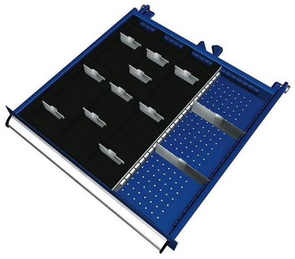 KLW scheidingsmateriaalset voor lades vakhoogte 50 mm in SEA kast, kastmaat 572 x 605 mm B x D, SEA-B08-032