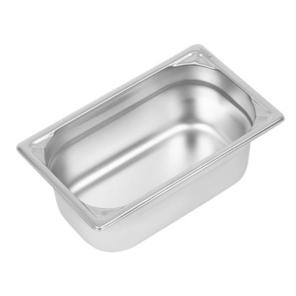Vogue Heavy Duty GN Pan 1/4 RVS 100mm, DW447