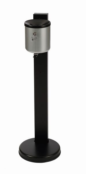 TKG staande asbak RONDO SENIOR afsluitbaar nieuwzilver, 350093