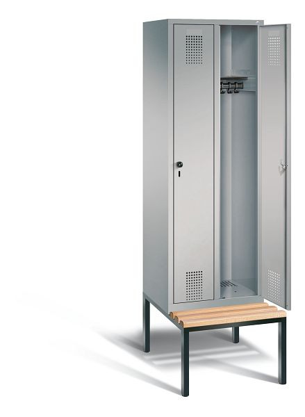 C+P Evolo locker, H2090xW610xD815mm, kleur: wit aluminium, 48050-20 S10387