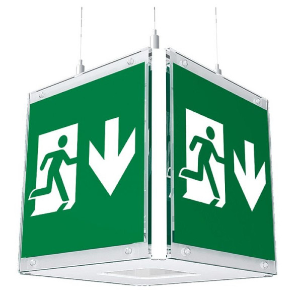 Stone HGS reddingsbordkubus -CUBE-Lux- LED met autotestfunctie inclusief testknop, zonder touwophanging, (indien leverbaar door klant), br570031