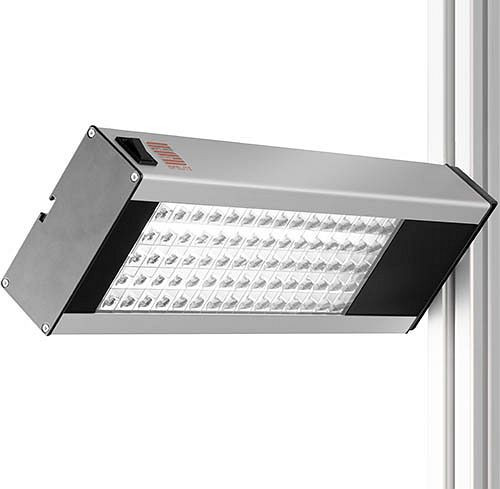 Bedrunka + Hirth satelliet werkpleklamp eco-line rechts, afmetingen in mm (BxDxH): 430 x 135 x 57, 03L43SATRR