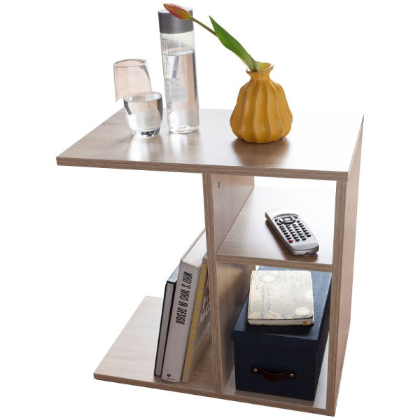 Wohnling bijzettafel MILO 50 x 50 x 30 cm hout Sonoma design, WL5.314