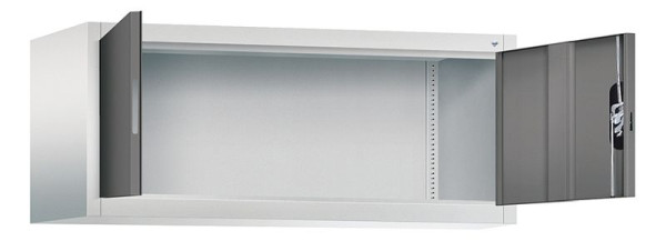 C+P bovenkast Acurado, H500xB1200xD500mm, kleur: lichtgrijs / vulkaangrijs, verzonken handgreep, 9484-000 S10173