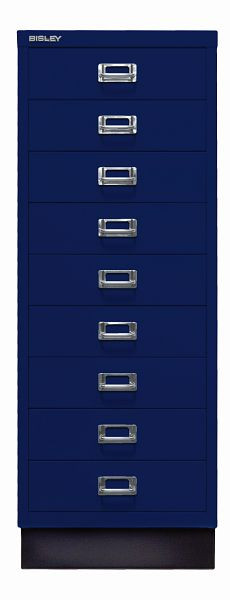 Bisley MultiDrawer™, 39-serie met onderstel, DIN A3, 9 laden, Oxford blauw, L39A39S639