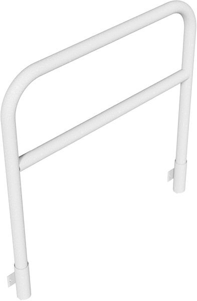 Schakedeflectorstang van stalen buis Ø60mm, breedte: 1200mm, totale hoogte: 1200mm met dwarsbalk, thermisch verzinkt, voor wandmontage, 465_23W
