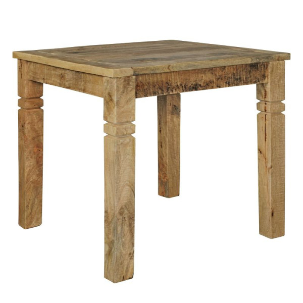 Wohnling eettafel bruin 80 x 80 x 76 cm massief mangohout, WL5.077
