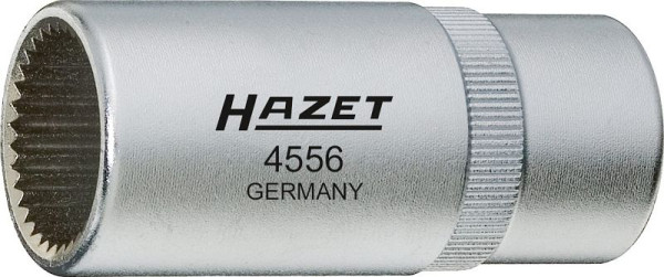 Hazet drukventielhouder gereedschap, vierkant hol 12,5 mm (1/2 inch), extern spline-profiel, 17,9 x 20 mm, 4556