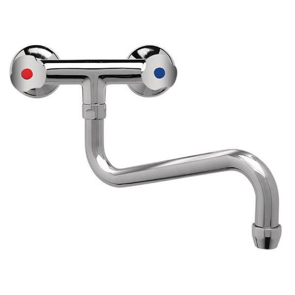 Gastro-Inox "High Performance" Duobloc laagwandig model 25mm (Ø) kraan 250mm, High Performance, 402.016