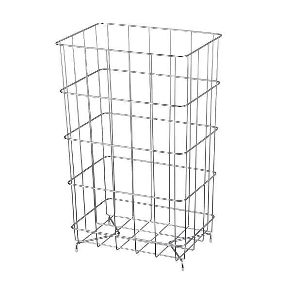 Air Wolf afvalbak met 60 liter inhoud, Omicron II serie, H x B x D: 630 x 400 x 275 mm, gepolijst roestvrij staal, 35-765