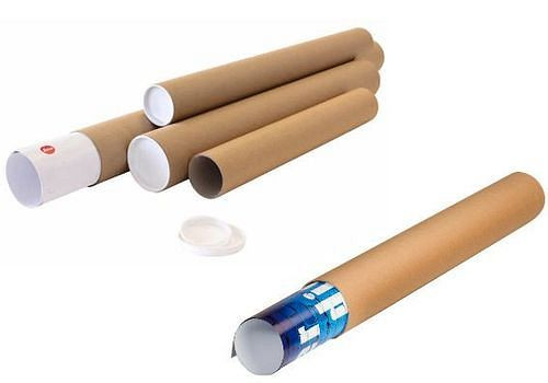 DENIOS verzendbuizen met een diameter van 80 mm, lengte 610 mm, voor A1-formaat, verpakking van 20, 299472