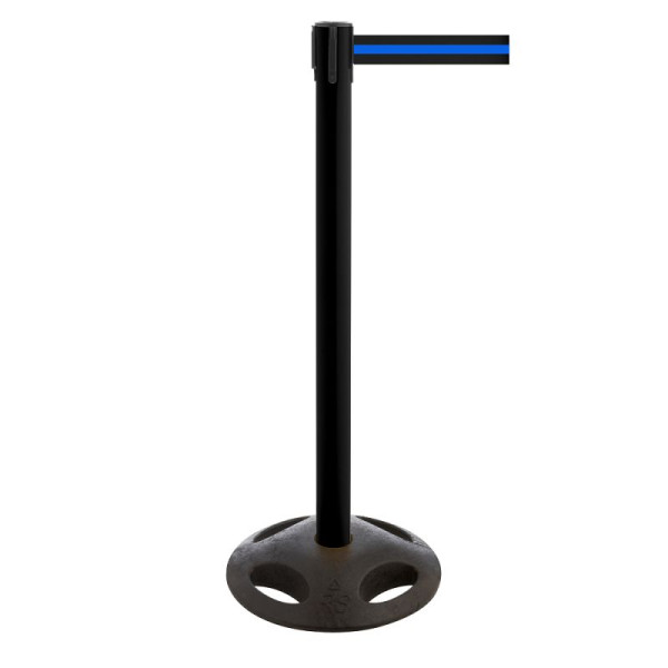 Stein HGS HGS personengeleidingssysteem -P-Line Utility-, zwart, zwart/blauw/zwart horizontaal (gestreept), met magnetisch riemeindstuk, 12828s-0704