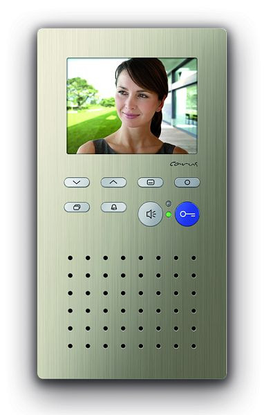 TCS video binnenstation voor handsfree serie Carus ORIGO, opbouw champagne, CAI2000-0152