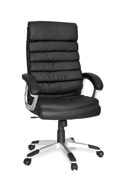 Amstyle bureaustoel Valencia kunstleer zwart ergonomisch met hoofdsteun, SPM1.026