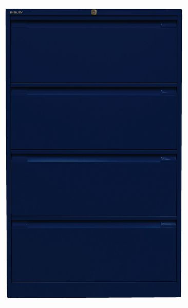 Bisley hangmapkast, dubbel spoor 4 HR laden, Oxford blauw, DF4639