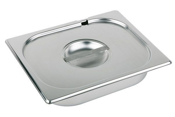 APS GN 1/1 deksel, 53 x 32,5 cm, RVS, met lepeluitsparing, 81191