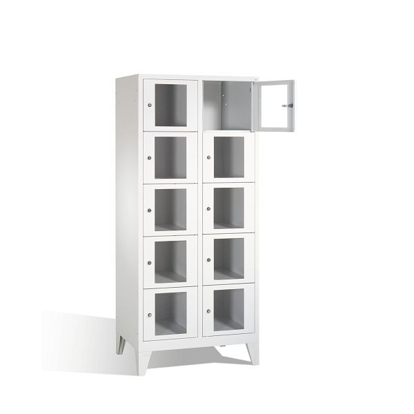 C+P lockerkast Classic, H1850xW810xD500mm, kleur: lichtgrijs, 8010A225 S10000
