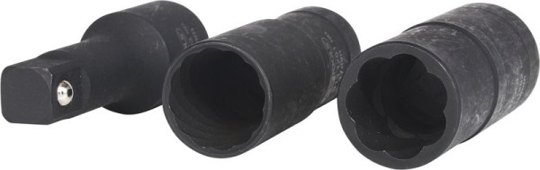 KS Tools speciaal profiel slagdoppenset, 3-delig, 17-19mm, 913.1280