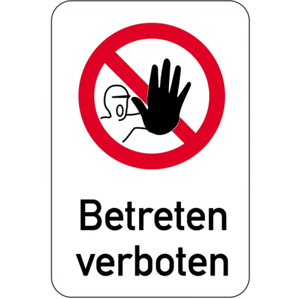 Steen HGS speciaal bord, toegang verboden, 400 x 600 mm, 14972