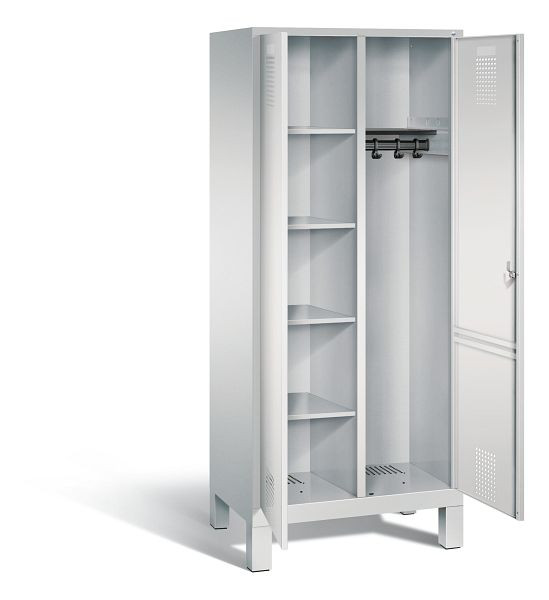 C+P reinigingsmiddelenkast Evolo, H1850xW810xD500mm, kleur: lichtgrijs, 48060-22 S10035