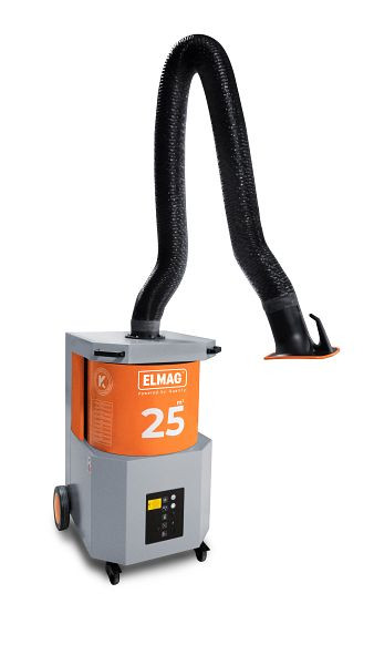 ELMAG zuigsysteem, mobiel, SmartFil, zuigarm Ø 150mm/3m in slanguitvoering, 58701