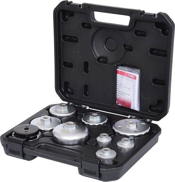 KS Tools olieservicesleutelset voor oliefilter en filterhuisdeksels, 9-delig, 150.9210