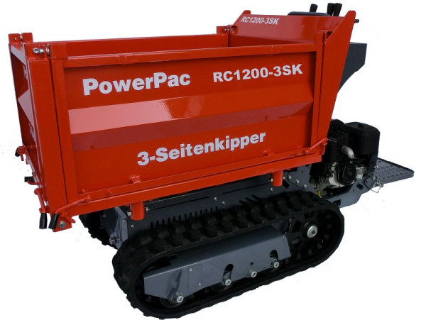 PowerPac rupsdumper driezijdige kipper benzine, RC1200DS-3SK