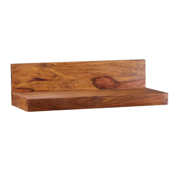 Wohnling wandplank MUMBAI massief sheeshamhout 60 cm, landhuisstijl, echt hout, natuurlijk product, WL1.572