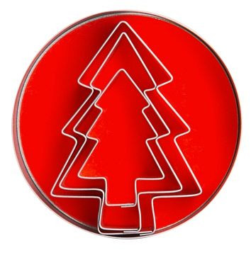Contacto koekjesvormpjes "Kerstboom", VE: 3 stuks, 635/003