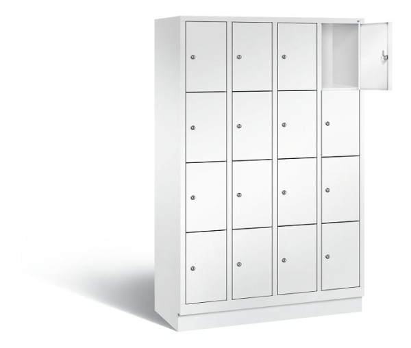 C+P lockerkast Evolo, H1800xB1190xD500mm, kleur: verkeerswit, 48020-404 S10184